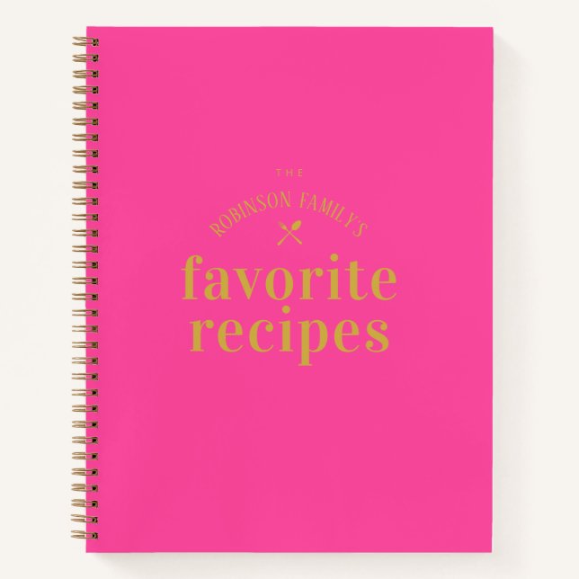 Cuaderno Boletín de recetas estilizadas modernas de café ca (Anverso)