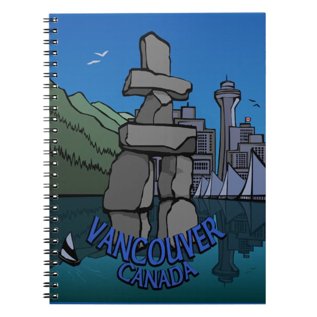 Cuaderno Boletín de recuerdo emblemático de Vancouver Noteb (Frente)