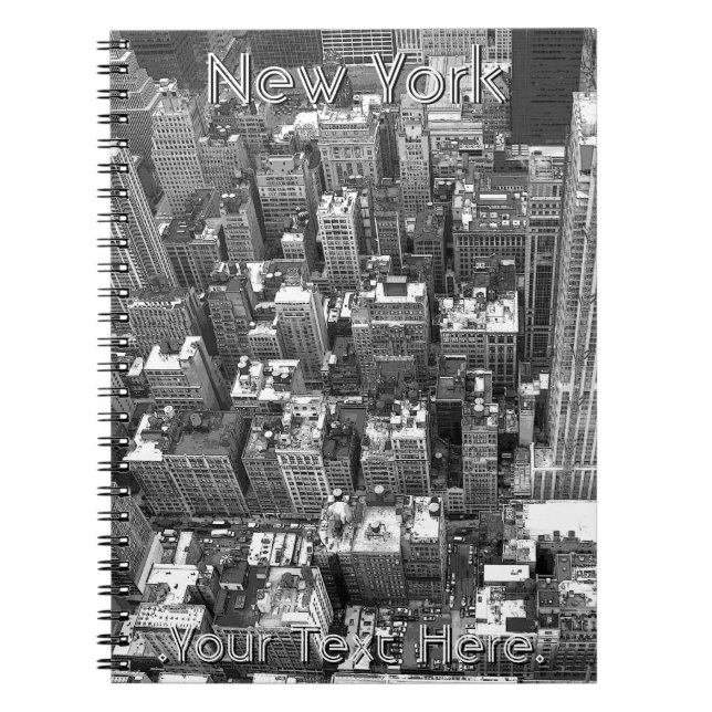 Cuaderno Boletín de recuerdo NY personalizado para portátil (Frente)