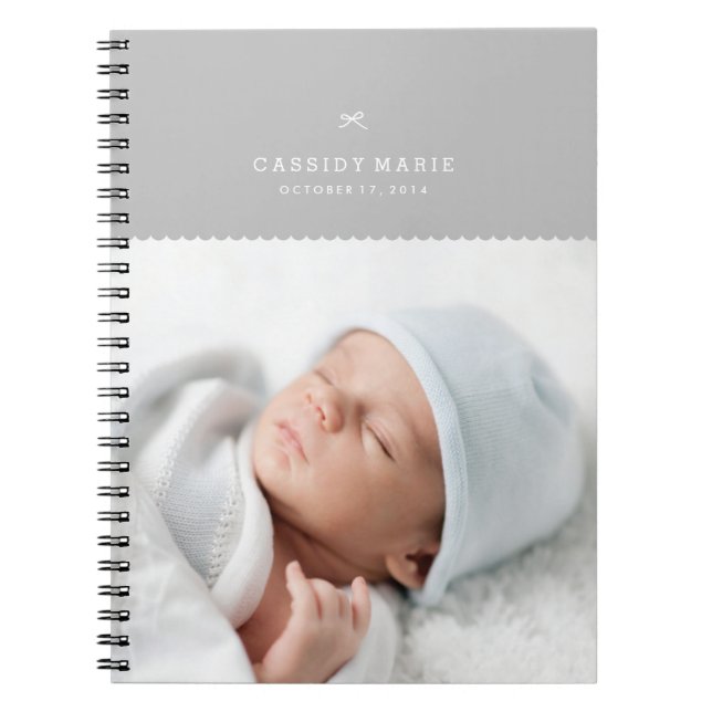 Cuaderno Boletín de Vieiras - Gris (Frente)