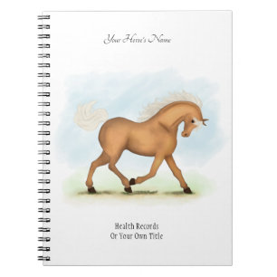 Cuaderno Boletín del propietario del Palomino Personalizado