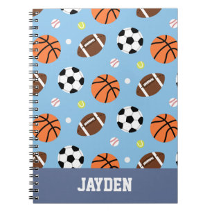 Cuaderno Boletín deportivo de patrón de bolas