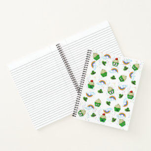 Cuaderno Boletín espiral para pasteles de San Patricio