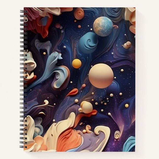 Cuaderno Boletín Ethereal Nebula Galaxy (Anverso)