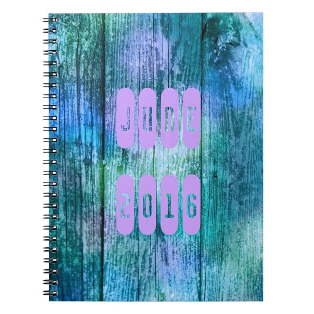 Cuaderno Boletín Mensual de Junio de 2016 Morple Turquoise  (Frente)