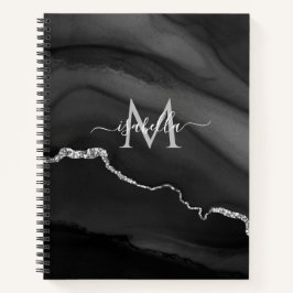 Cuaderno Boletín monográfico de Personalizado de mármol azu