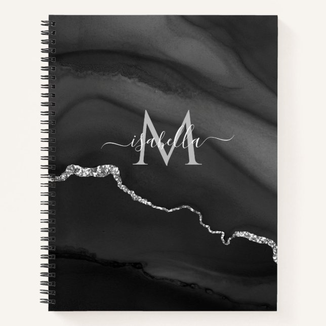 Cuaderno Boletín monográfico de Personalizado de mármol azu (Anverso)