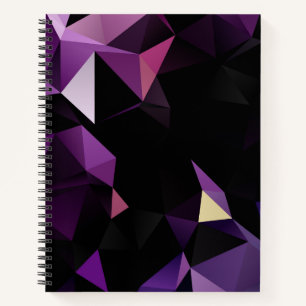 Cuaderno Boletín morado de bala de popa baja / bloc de nota