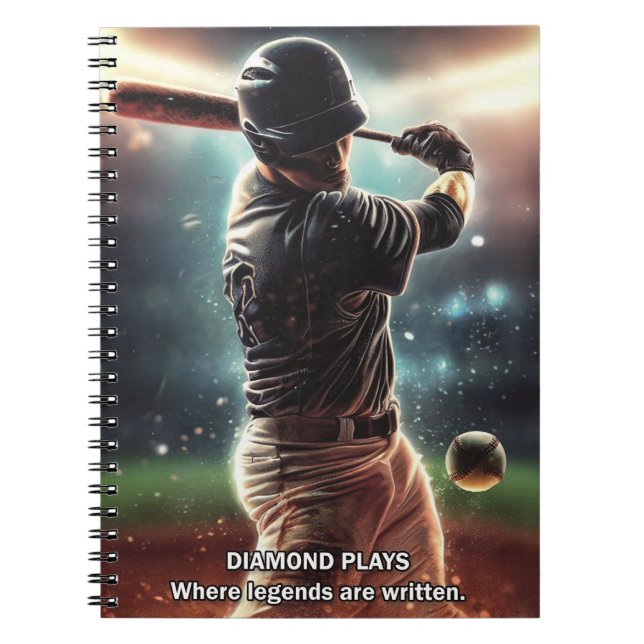 Cuaderno Boletín para equipos portátiles de béisbol (Frente)