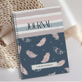 Cuaderno Boletín personalizado de las bandas de plumas de b