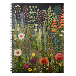 Cuaderno Boletín y Diario de Herbalist's Garden Embroidered