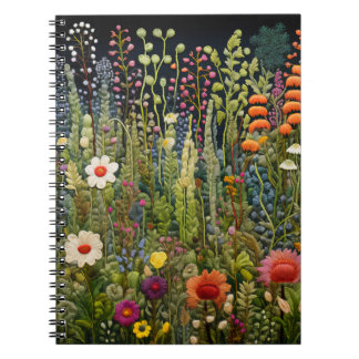 Cuaderno Boletín y Diario de Herbalist's Garden Embroidered