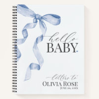 Boletines Baby Shower Chica Pastel Blue Coquette B