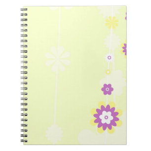 Cuaderno Boletines para portátiles de flores amarillas