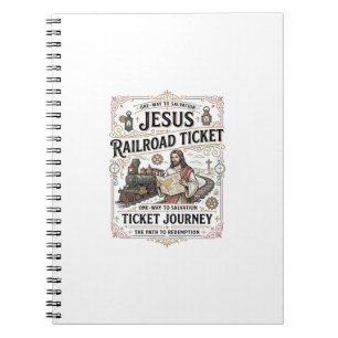 Cuaderno Boleto De Ferrocarril De Jesús Viaje Boleto De Fer