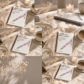 Cuaderno Bolígrafo Acuarela Agradecimiento a Maestros de Es