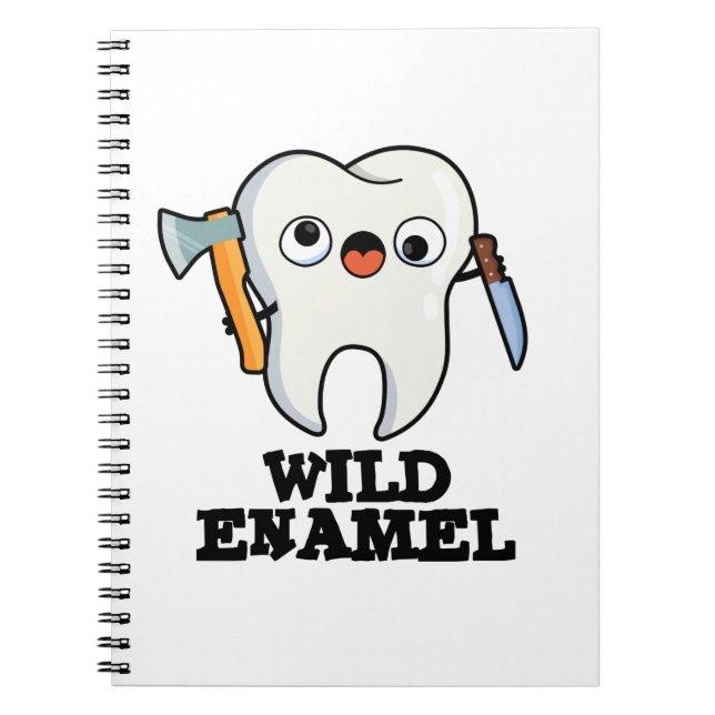 Cuaderno Bolla de dientes salvaje de animales salvajes (Frente)