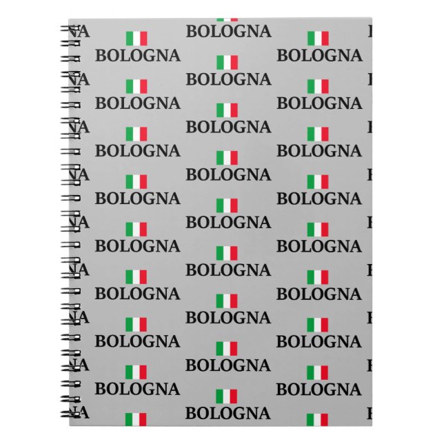 Cuaderno Bolonia Italia, me encanta Bolonia (Frente)