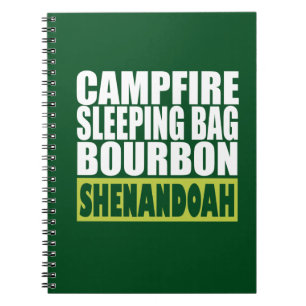 Cuaderno Bolsa de dormir sobre fuego de fuego Bourbon Shena
