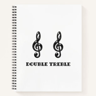 Cuaderno Bolsa de mano de música doble sostenido