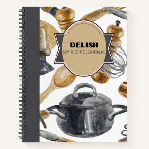 CUADERNO BOLSA DE NOTIFICACIÓN DELISH RECIPE POT & WOOD