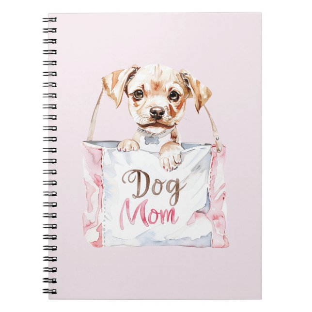 Cuaderno Bolso de Mamá Perro Rosa Rubor (Frente)