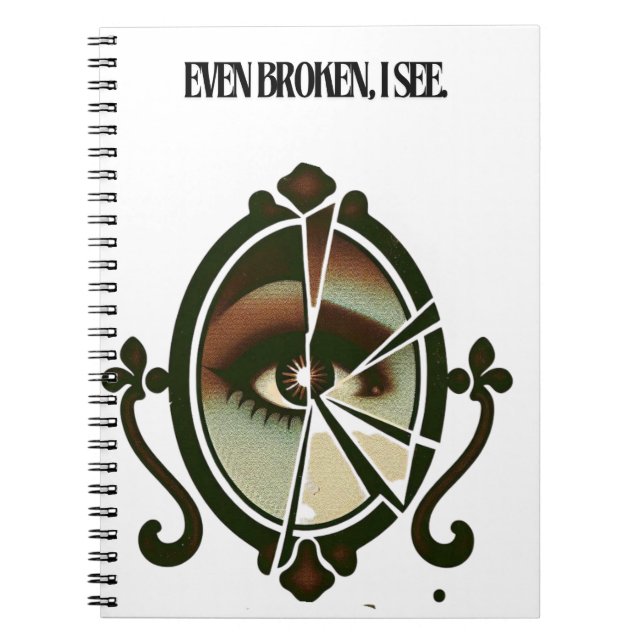 Cuaderno Bolso De Tela Gigante Even Broken, I See | Emotion (Frente)