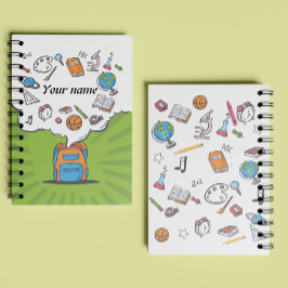 Cuaderno Bolso Escolar | Papelería de Clase | Nombre Person