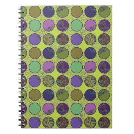 Cuaderno Bolso tote de círculo abstracto audaz
