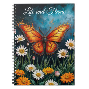 Cuaderno Bomba mariposa surrealista arte naturaleza camomil