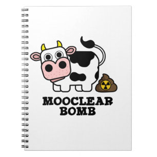 Cuaderno Bomba Mooclear Vaca Divertida Chiste