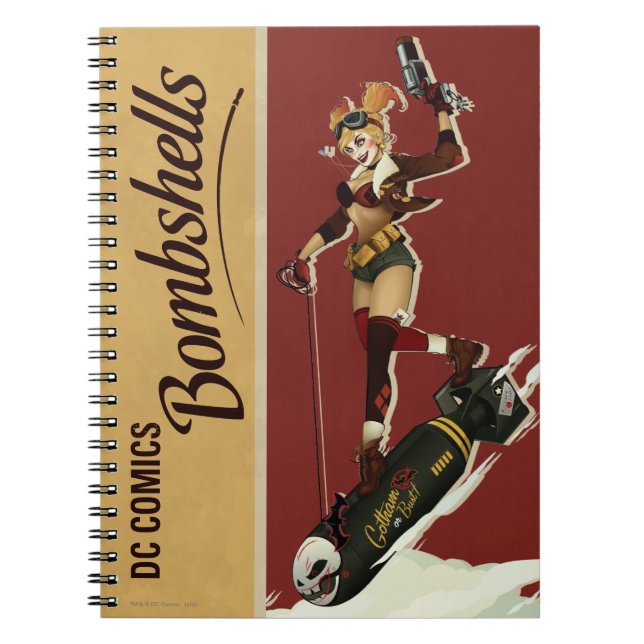 Cuaderno Bombas de Harley Quinn Pinup (Frente)