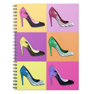 Cuaderno Bombas Pop Art Stiletto / zapatos / tacones altos