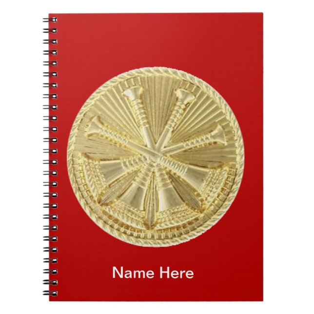 Cuaderno Bombero 4 Medallón Bugle Gold (Frente)