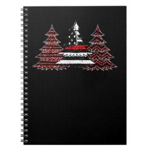 Cuaderno Bombero bombero bombero estadounidense bandera pin