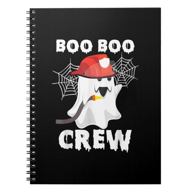 Cuaderno Bombero Boo Boo Crew Halloween Fantasma (Frente)