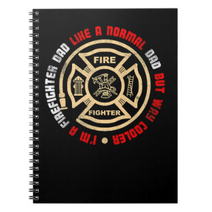 Cuaderno Bombero de bombero incendia a bombero estadouniden