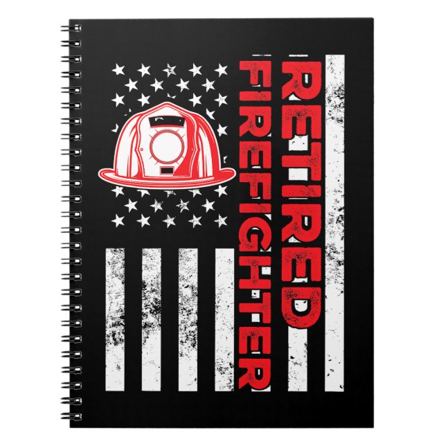 Cuaderno Bombero de bombero jubilado bombero de Re (Frente)