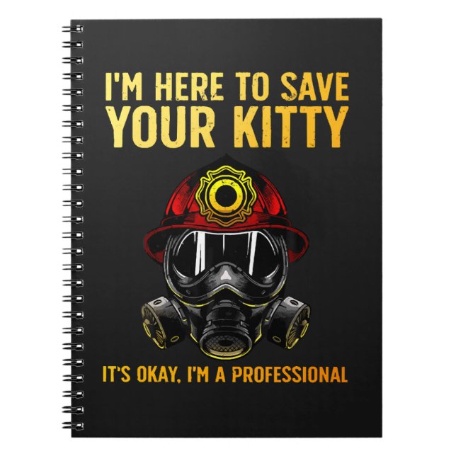 Cuaderno Bombero Divertido Para Bombero (Frente)