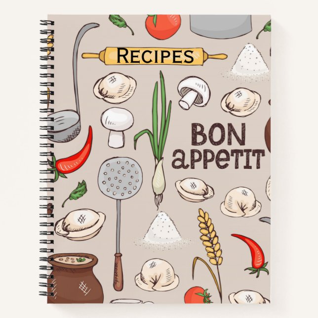 Cuaderno Bon Appetit Recipe Laptop (Anverso)