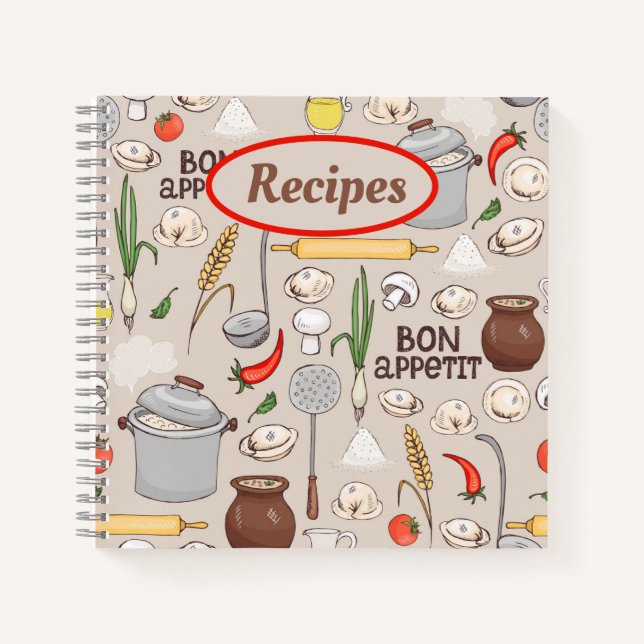 Cuaderno Bon Appetit Recipe Notebooks (Anverso)