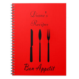 Cuaderno Bon Appetit Table Setting Recipe Notebook