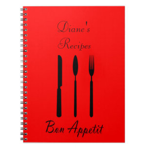 Cuaderno Bon Appetit Table Setting Recipe Notebook