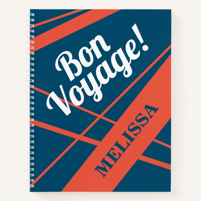 Cuaderno Bon voyage adiós adiós adiós adiós adiós irse (Anverso)