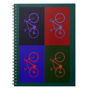 Cuaderno bonita bicicleta. ciclismo.