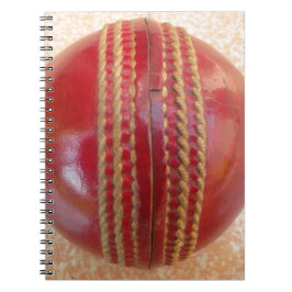 Cuaderno Bonita pelota de cuero rojo de críquet internacion