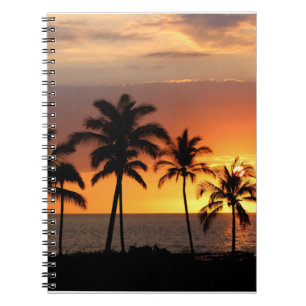 Cuaderno Bonita puesta de sol en la playa