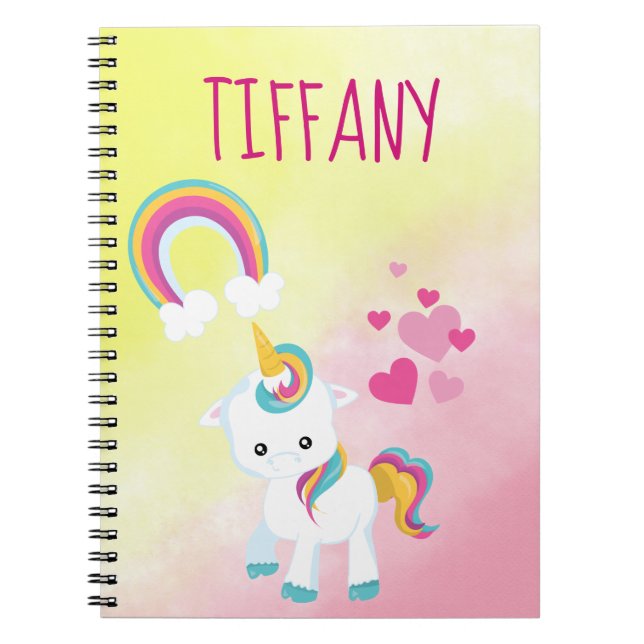 Cuaderno Bonita unicornio (Frente)