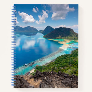 Cuaderno Bonita vista Top of the Bohey Dulang Island