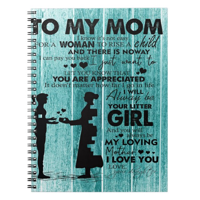 Cuaderno Bonitas Citas A Mi Mamá | Regalo Para La Madre (Frente)